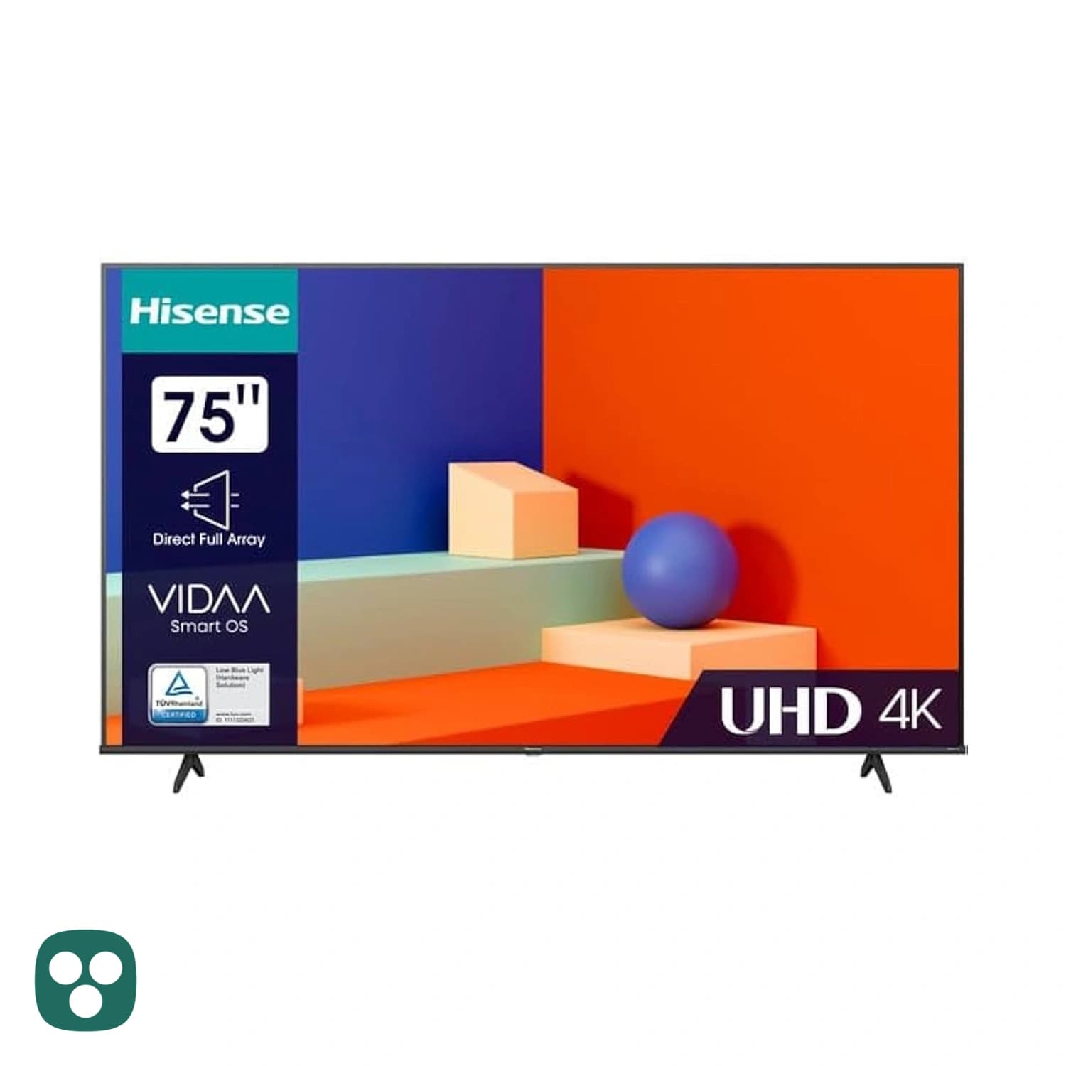 تلویزیون ۷۵ اینچ هوشمند هایسنس مدل UA75A61HSHICHD
