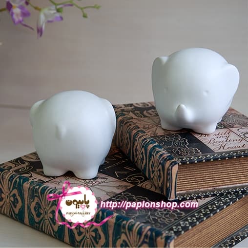ست دو عددی مجسمه فیل (وارداتی) - پاپیون شاپ — تصویر ۲