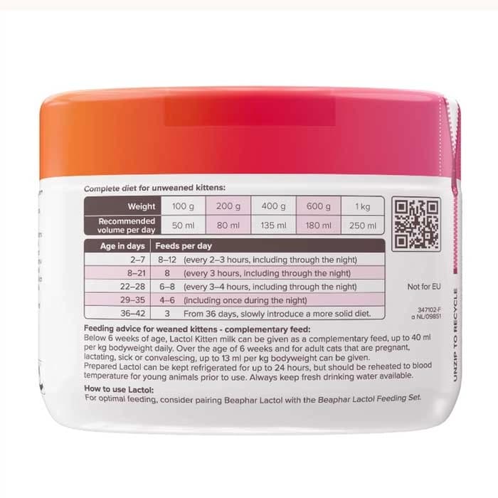 شیر خشک بچه گربه بیفار مدل لاکتول وزن 250 گرم Beaphar Lactol Kitten Milk — تصویر ۶
