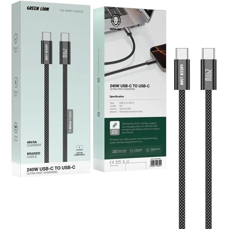 کابل گرين 240W TC-TC دومدل يکی مناسب لپتاب