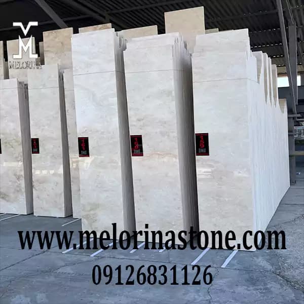سنگ تراورتن دره بخاری سوپر سفید کد MEH 01