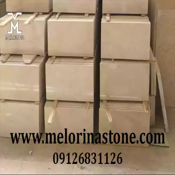 سنگ مرمریت دهبید 40×40 کرم کد MO-01 — تصویر ۲