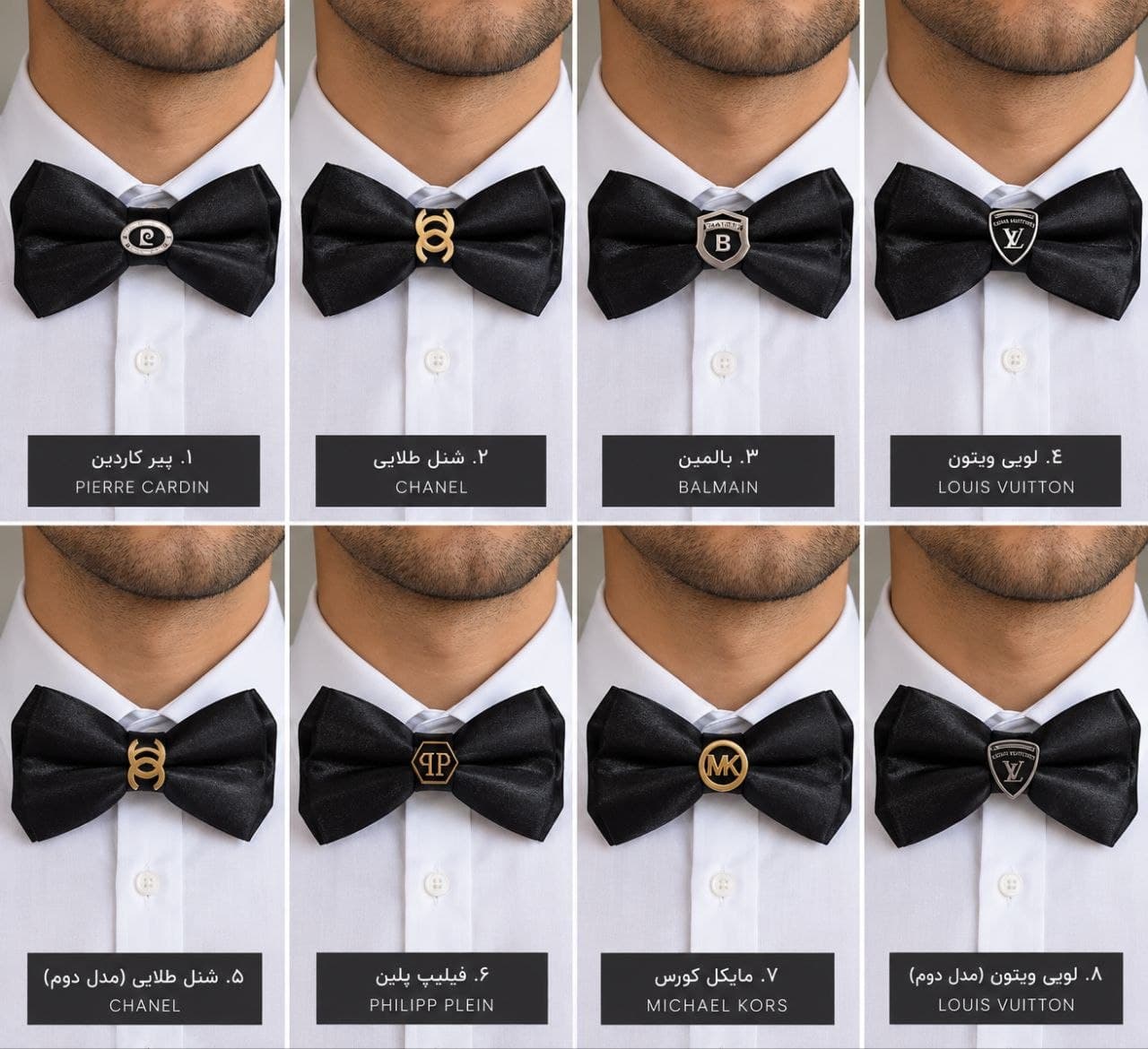 پاپیون مجلسی مردانه مشکی