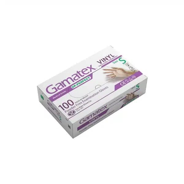 دستکش معاينه وينيل بدون پودر گاماتکس GAMA TEX