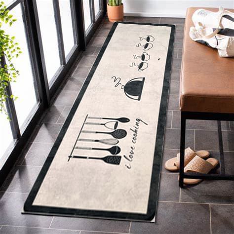 فرشینه آشپزخانه لیوهوم طرح فانتزی مدل K-42 سایز 50*150 سانتی متر