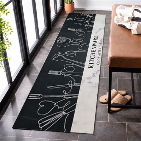 فرشینه آشپزخانه لیوهوم طرح فانتزی مدل K-22 سایز 50*150 سانتی متر