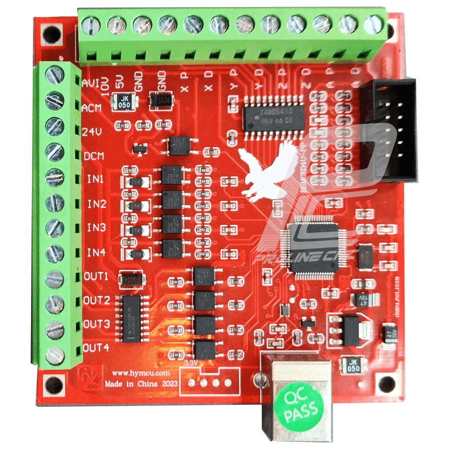 کنترلر cnc سی ان سی mach3 مچ تری 4axis چهار محور USB مدل red board عقابی اورجینال اصلی