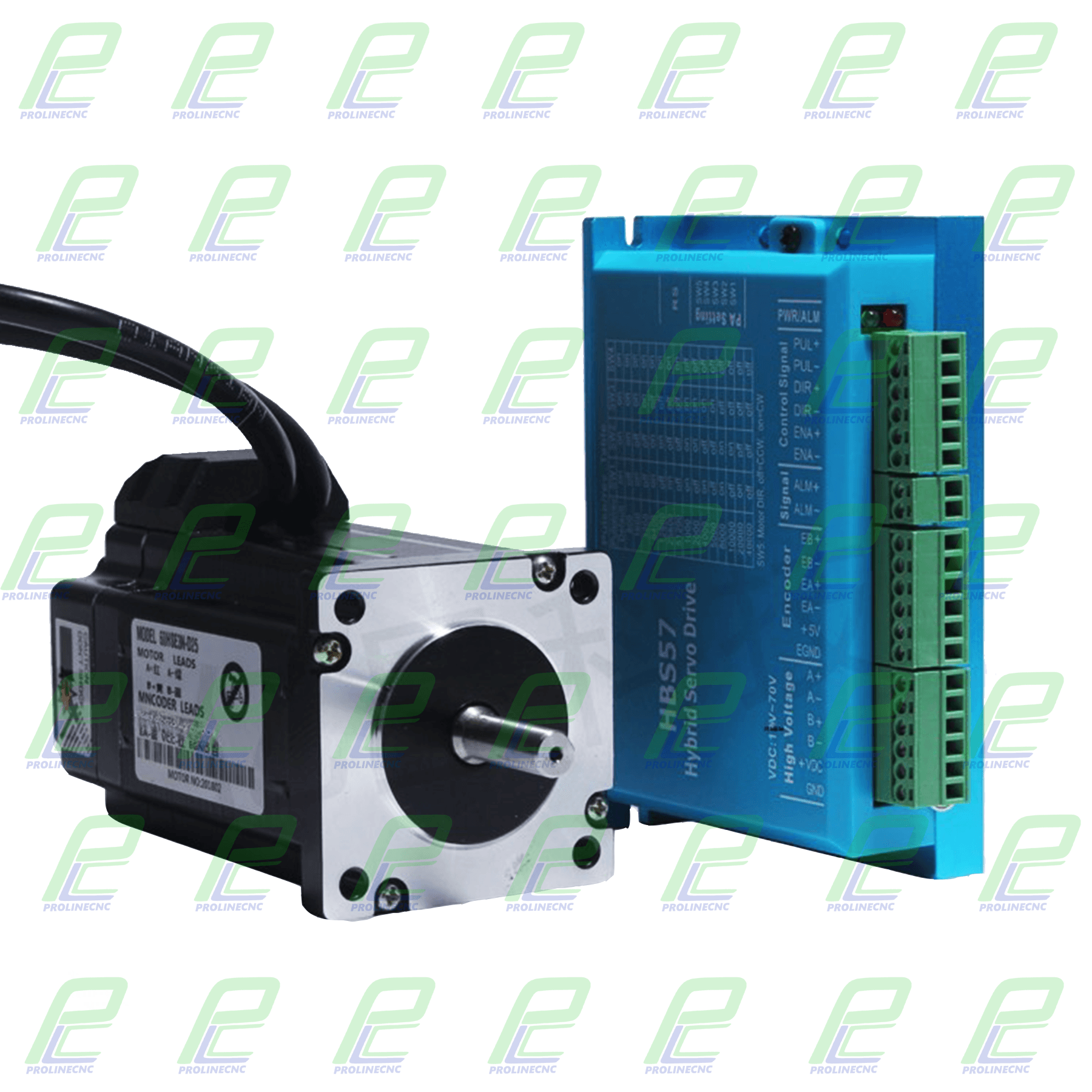 استپ موتور انکودردار 30 کیلو گرم با درایو HBS57H مدل Easyservo 60ES30 نما24 دو فاز برند FS