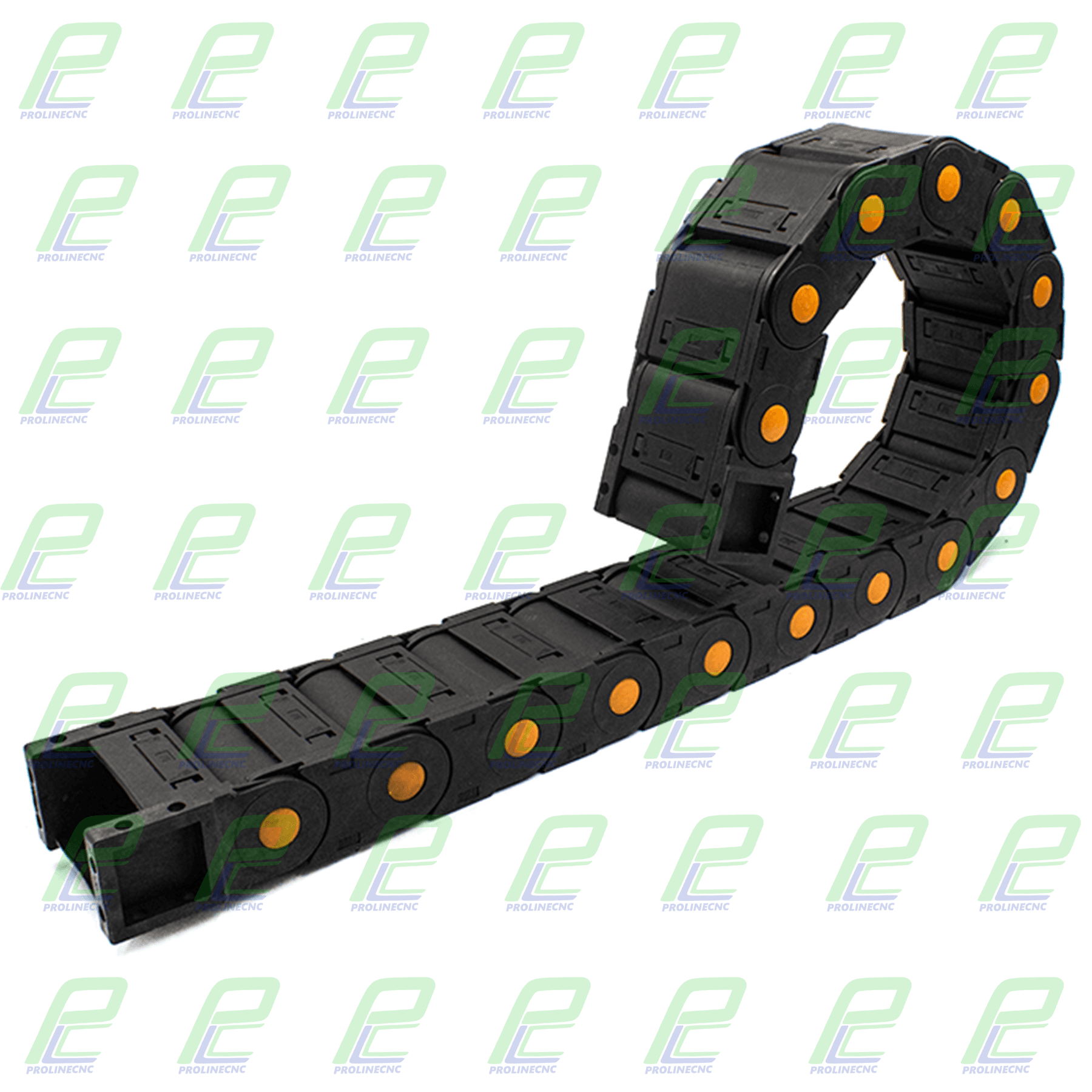 انرژی چین - انرژی گاید ابعاد داخلی 75×35 ابعاد خارجی 100×55 با شعاع خمش 150 میلیمتر برند GF پوشیده