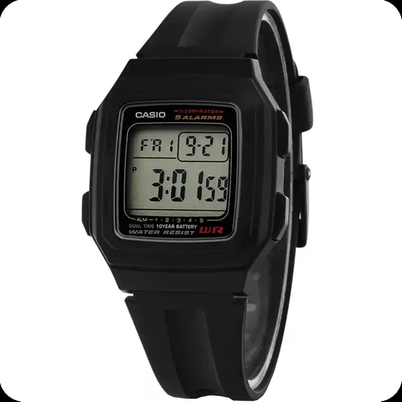 ساعت کاسیو وینتیج F-201WA-1A | دیجیتال، 10 سال باتری و ساعت دوگانه - ProKala