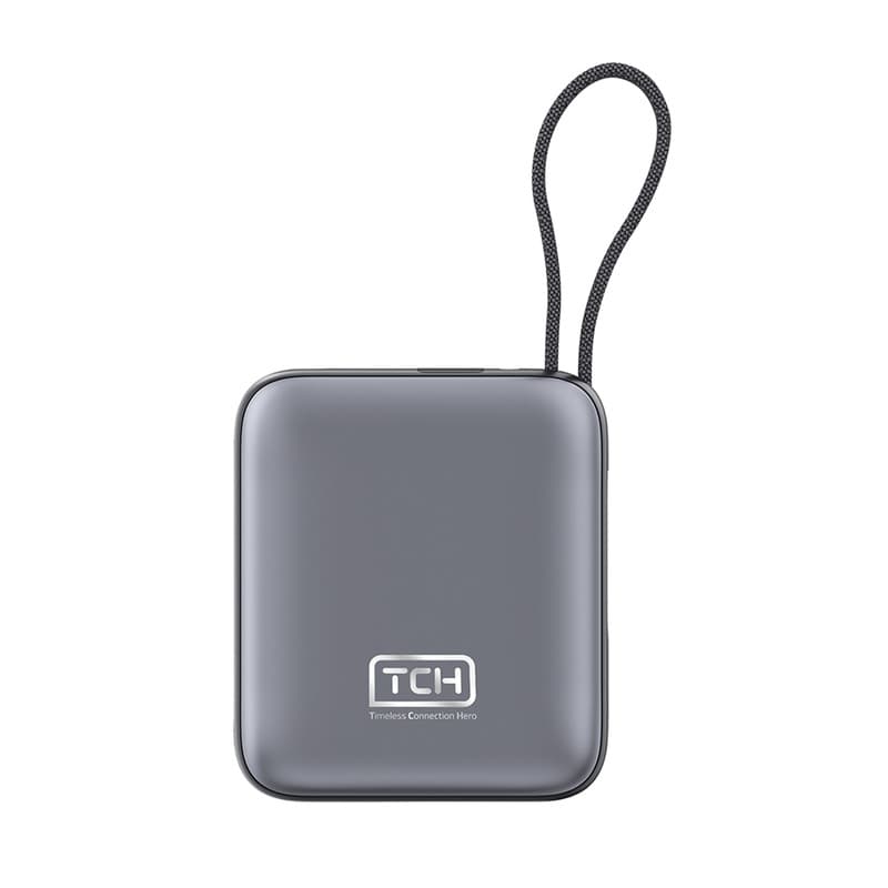 پاوربانک 22.5 وات تی سی اچ مدل Mini 1020 ظرفیت 10000 میلی‌آمپرساعت به همراه کابل تبدیل USB-C به لایتنینگ