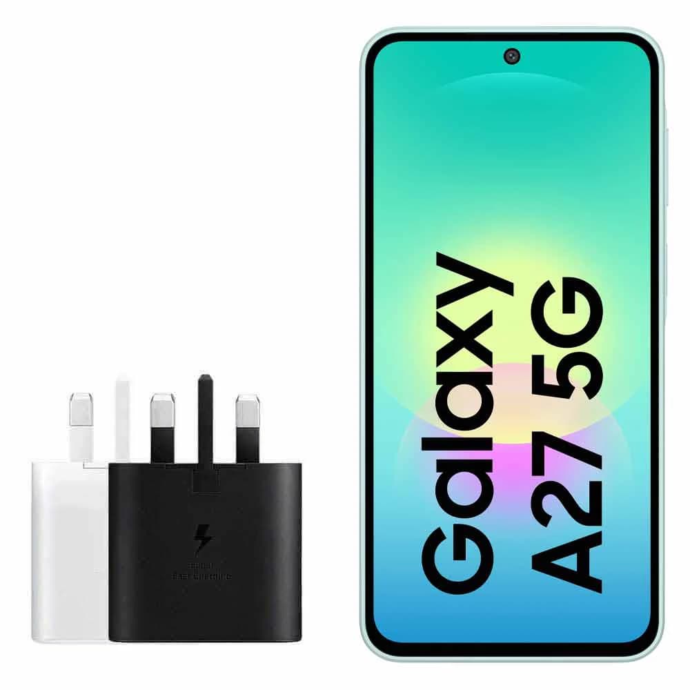 گوشی موبایل سامسونگ مدل Galaxy A27 دو سیم کارت ظرفیت 256 گیگابایت و رم 8 گیگابایت - ویتنام + شارژر 25 وات