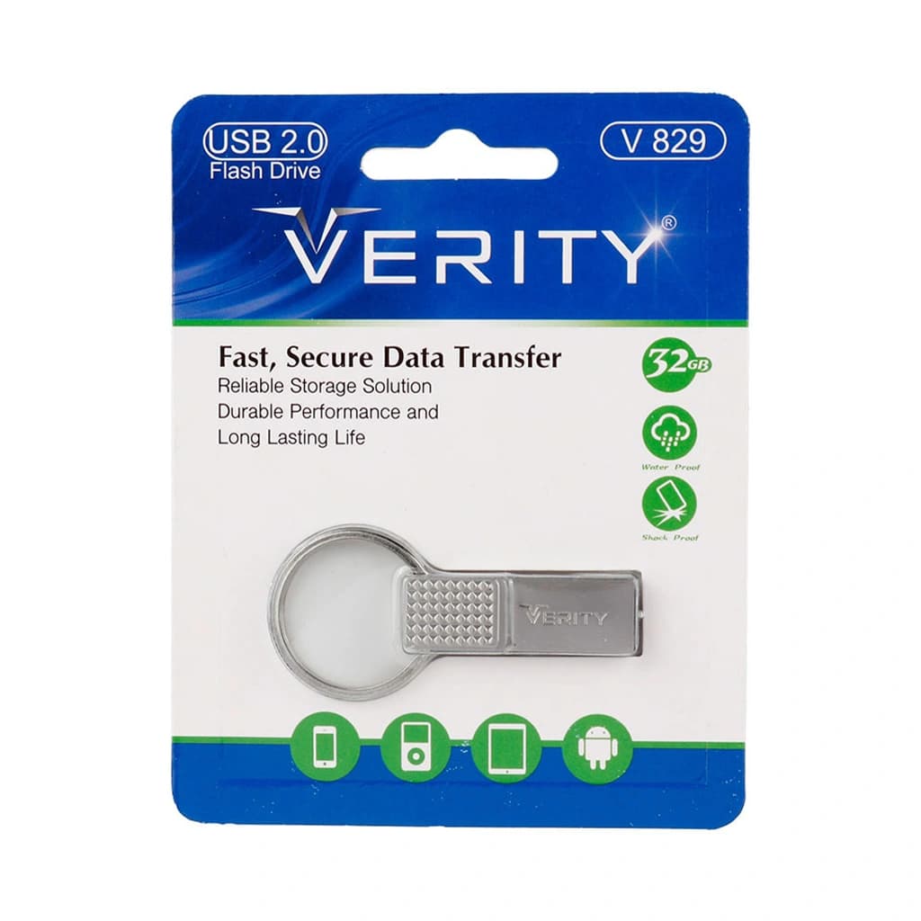 فلش 32 گیگابایت USB2.0 وریتی مدل Verity V829 | پی آر کالا