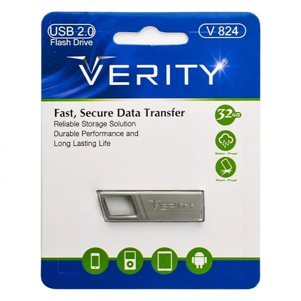 فلش 32 گیگابایت USB2.0 وریتی مدل Verity V824 | پی آر کالا