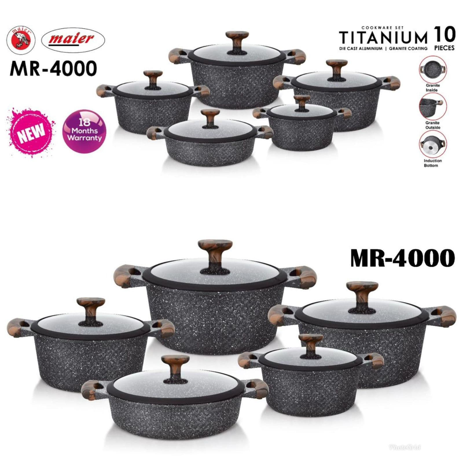 سرویس قابلمه گرانیت 10 پارچ مایر مدل MR-4000