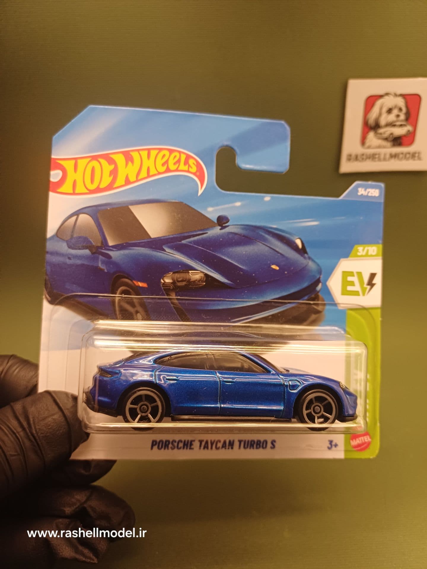 ماکت هات ویلز پورشه تایکان توربو S Porsche Taycan Turbo S مقیاس 1:64
