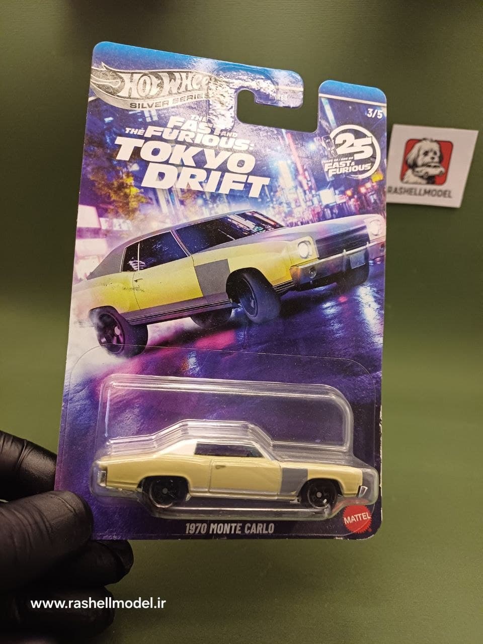 ماکت هات ویلز سیلور سریز 1970 شورولت مونت کارلو سری Fast & Furious: Tokyo Drift مقیاس 1:64
