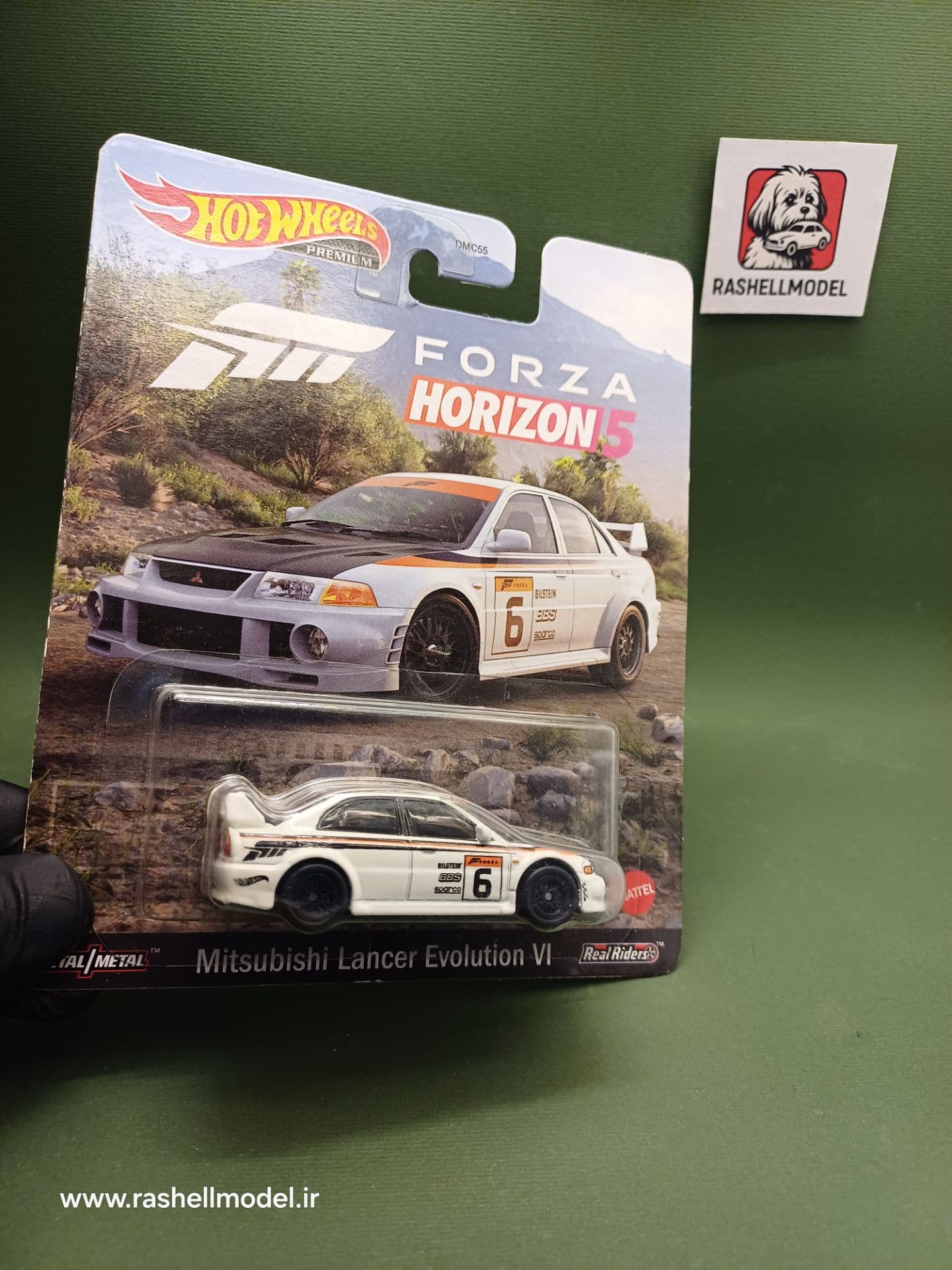 ماکت هات ویلز پرمیوم میتسوبیشی لنسر اوولوشن VI سری Forza Horizon 5 مقیاس 1:64