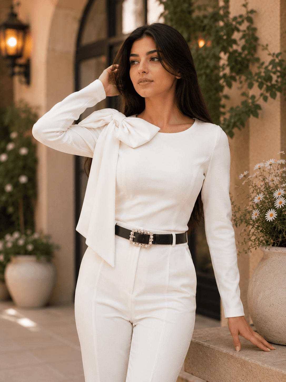 کراپ شومیز مجلسی زنانه مدل پاپیونی