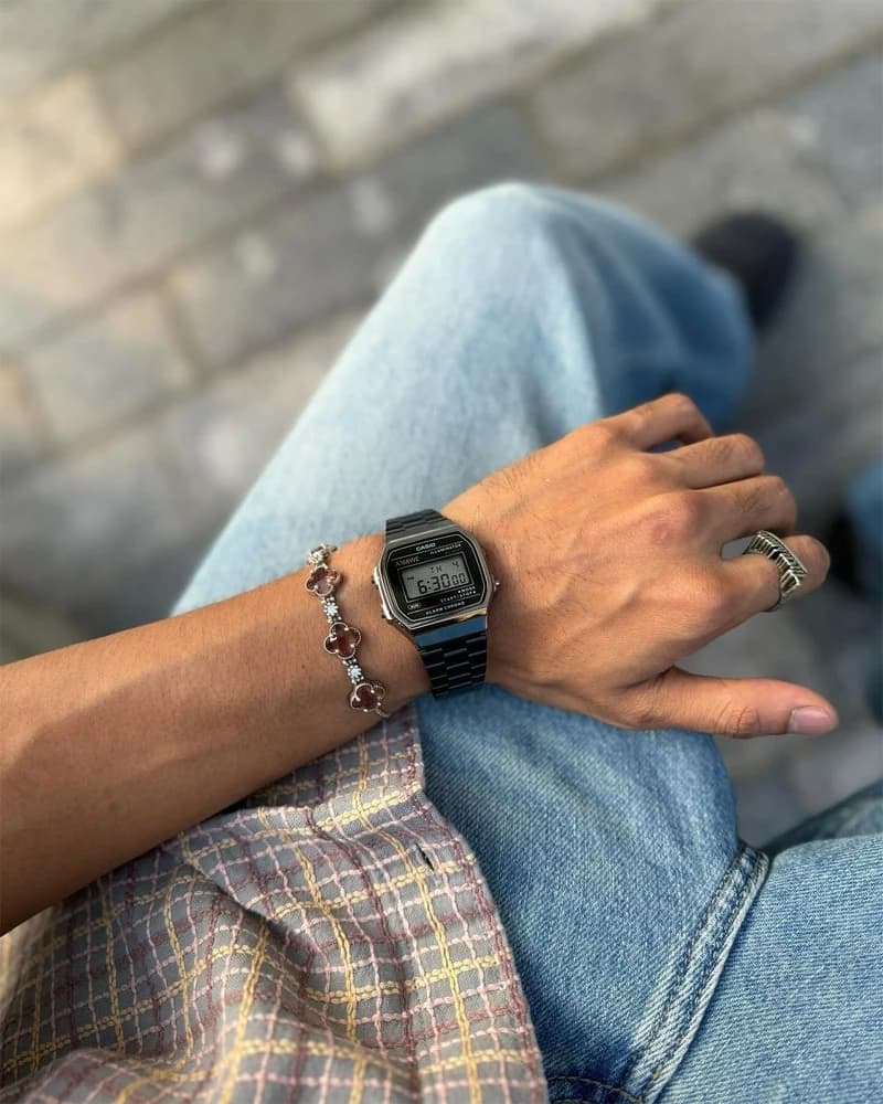 ساعت مچی برند CASIO رفرانس A168WEHB-1ADF — تصویر ۷