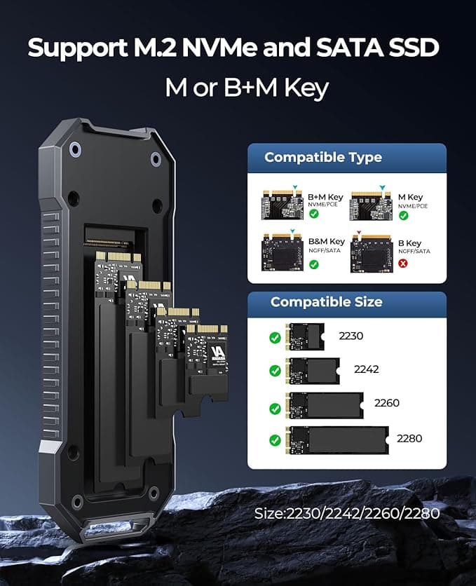 باکس اس اس دی M.2 NVMe/SATA اوریکو مدل OXS2C3-G2 — تصویر ۵
