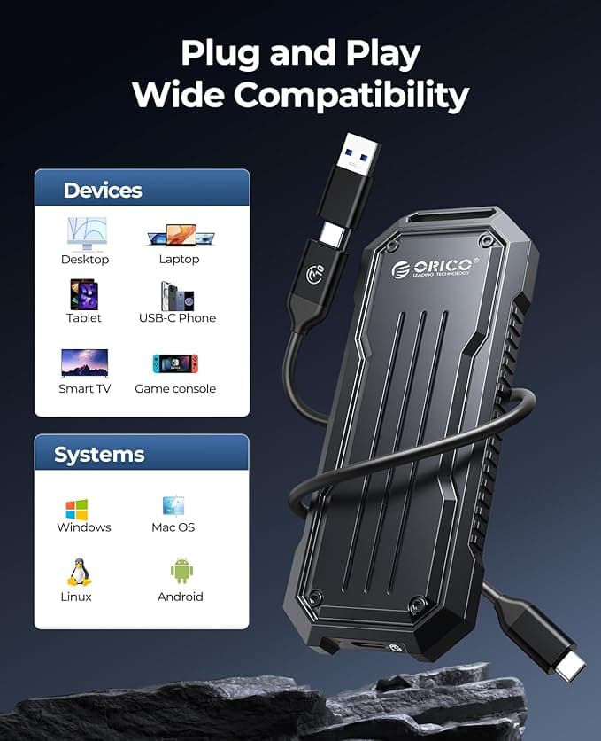 باکس اس اس دی M.2 NVMe/SATA اوریکو مدل OXS2C3-G2 — تصویر ۶