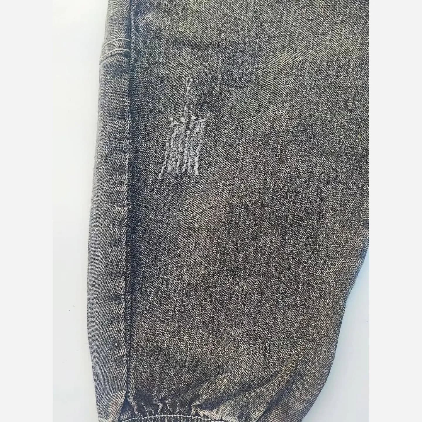 شلوار جین بچگانه وارداتی رنگ آبی و ذغالی — تصویر ۷