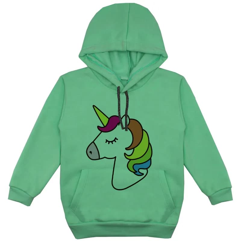 هودی دخترانه مدل تک شاخ F147 طنینا