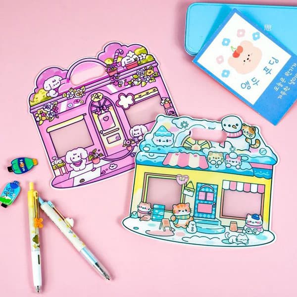 زیپ کیپ پلاستیکی طرح CUTE SHOP