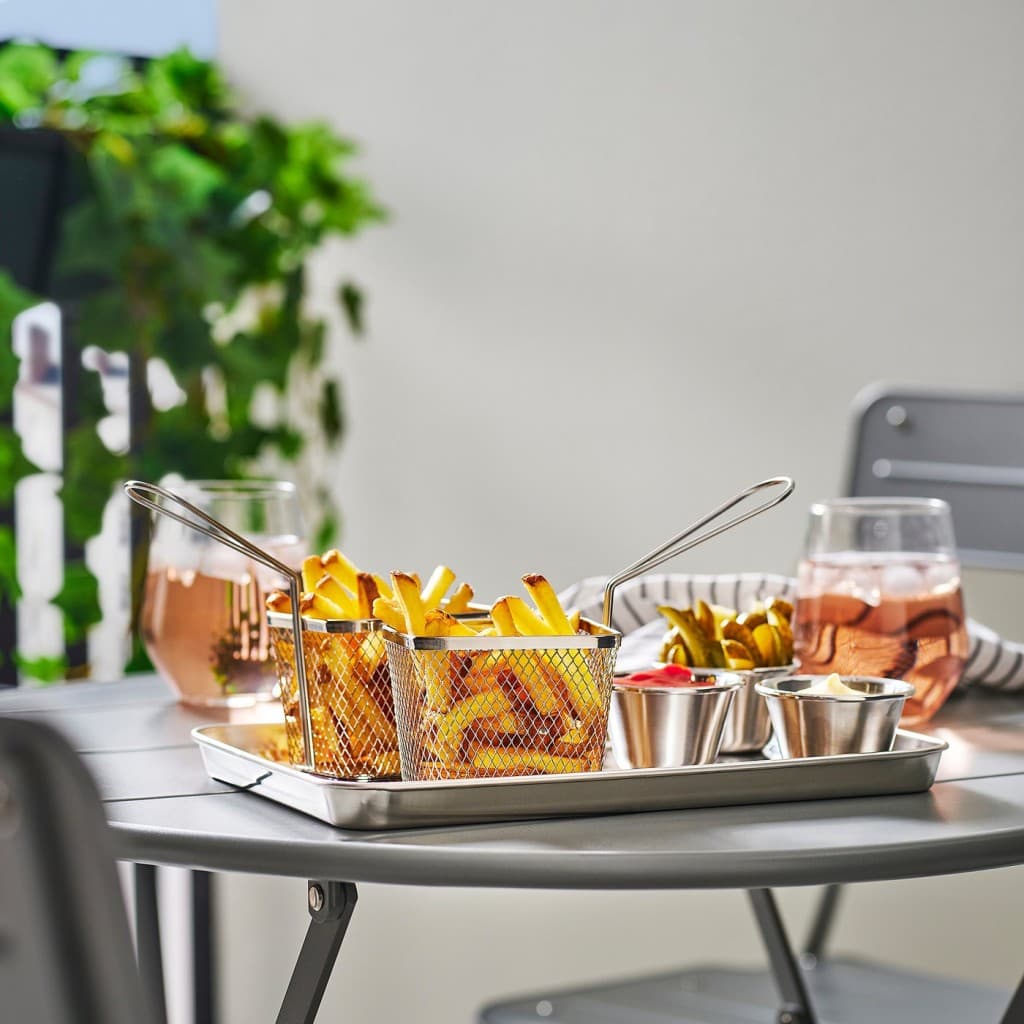 سبد سرو استیل ضد زنگ GRILLTIDER (گریل‌تایدر) ایکیا — تصویر ۲