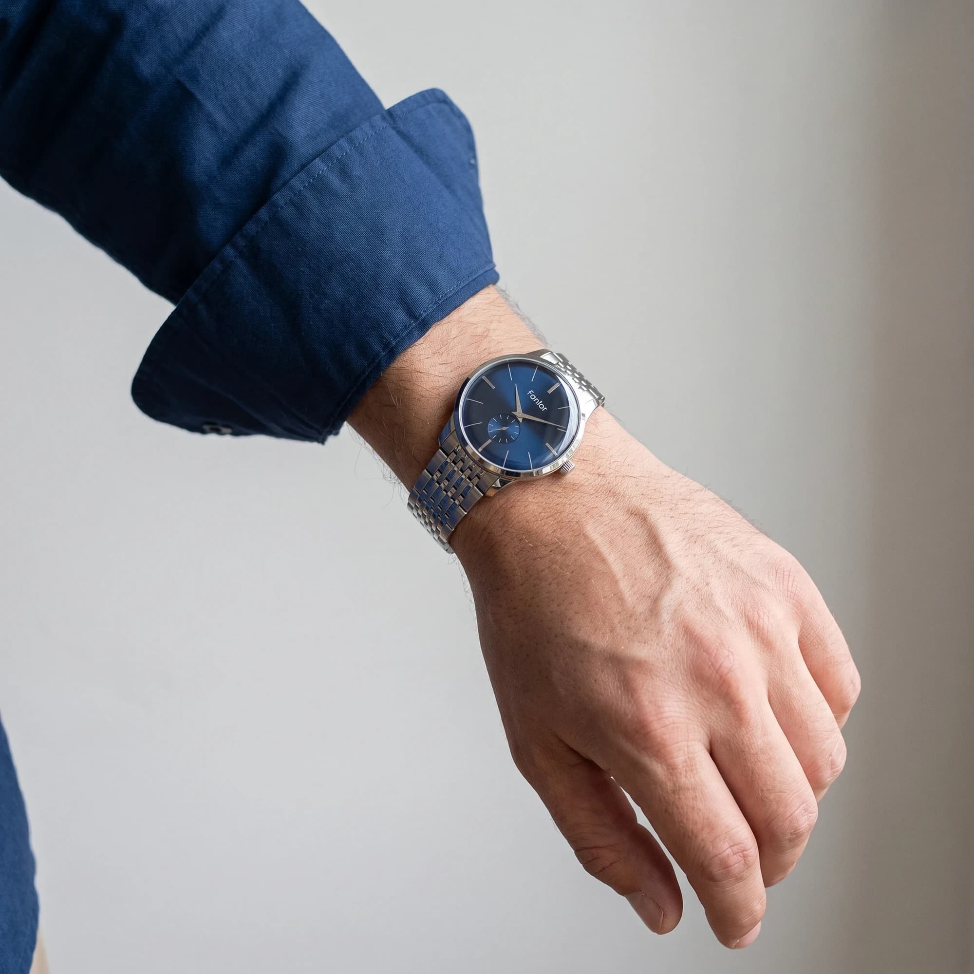 ساعت مچی مردانه فانتور مدل WF1038G-01 | بند استیل — تصویر ۳