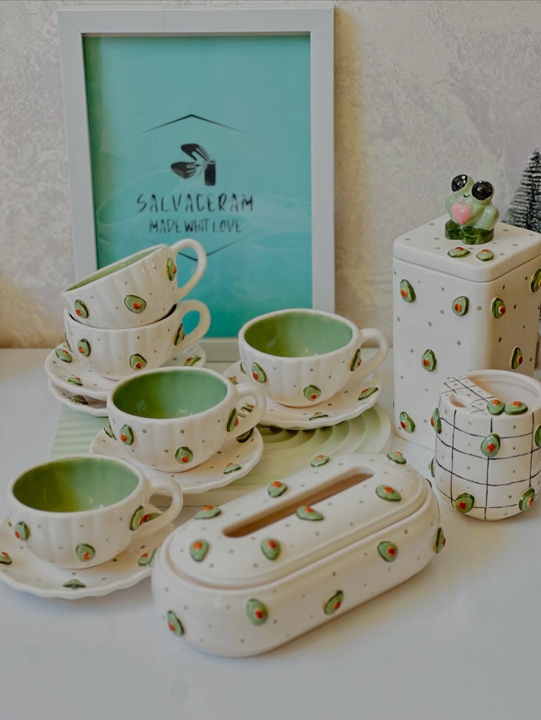 ست صبحانه خوری فانتزی آووکادو