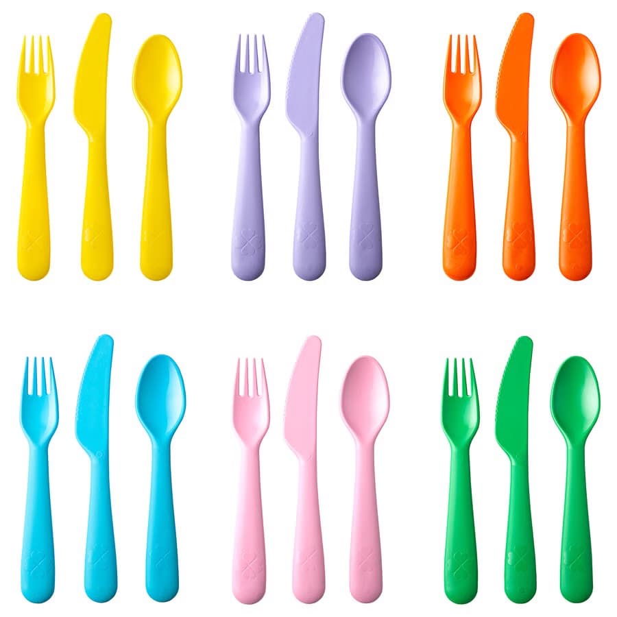 KALAS 18-piece cutlery set, mixed colours/seasonal edition - IKEA