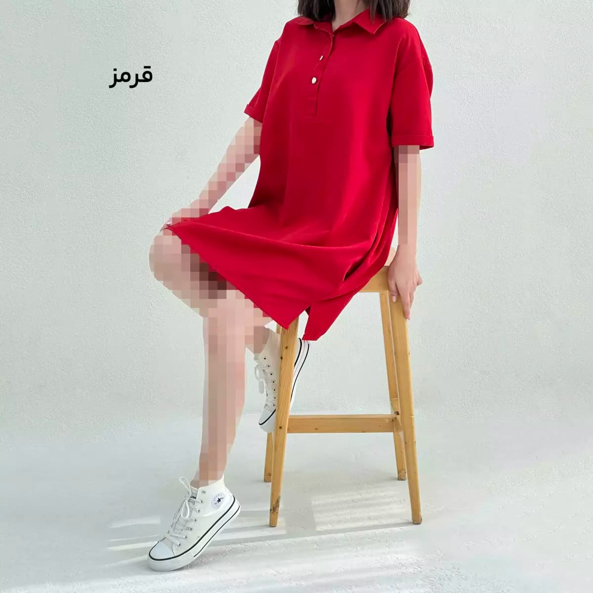 پیراهن زنانه آستین کوتاه | رستامد — تصویر ۲