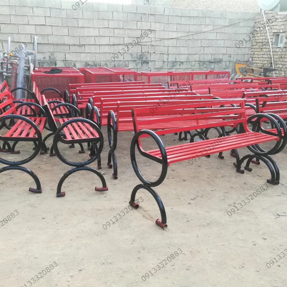 نیمکت پارکی کد N2 - گروه تولیدی ساختارک — تصویر ۲