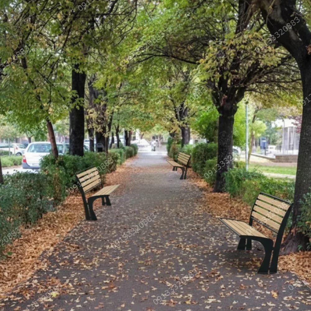 نیمکت پارکی کد N3 - گروه تولیدی ساختارک