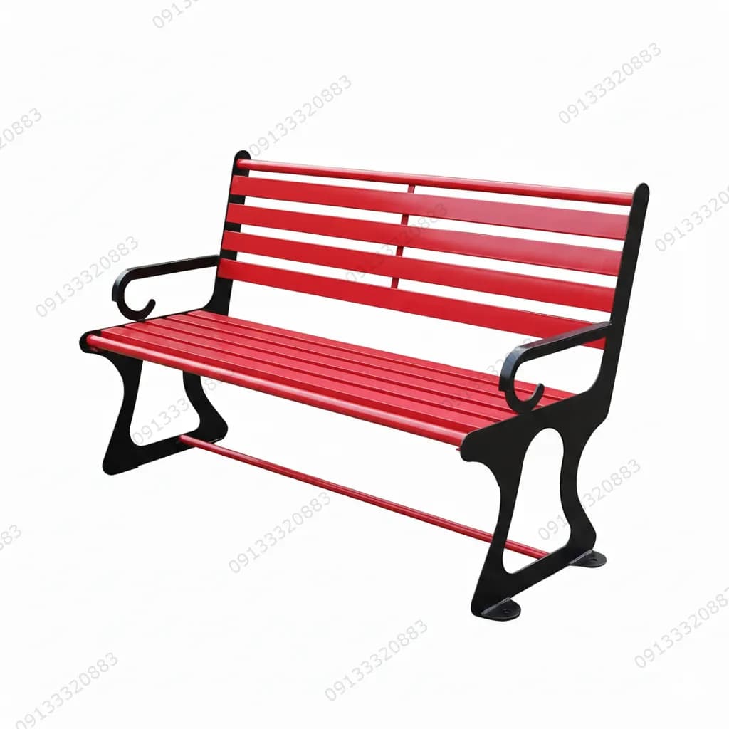 نیمکت پارکی کد N6 - گروه تولیدی ساختارک — تصویر ۳