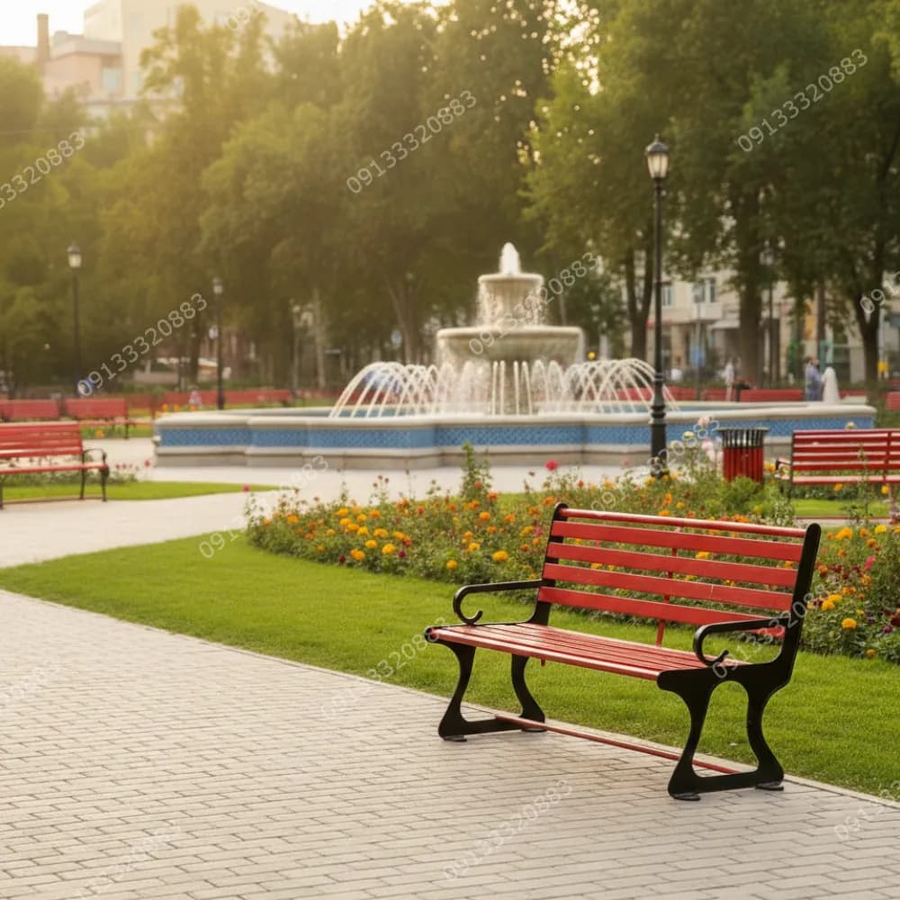 نیمکت پارکی کد N6 - گروه تولیدی ساختارک
