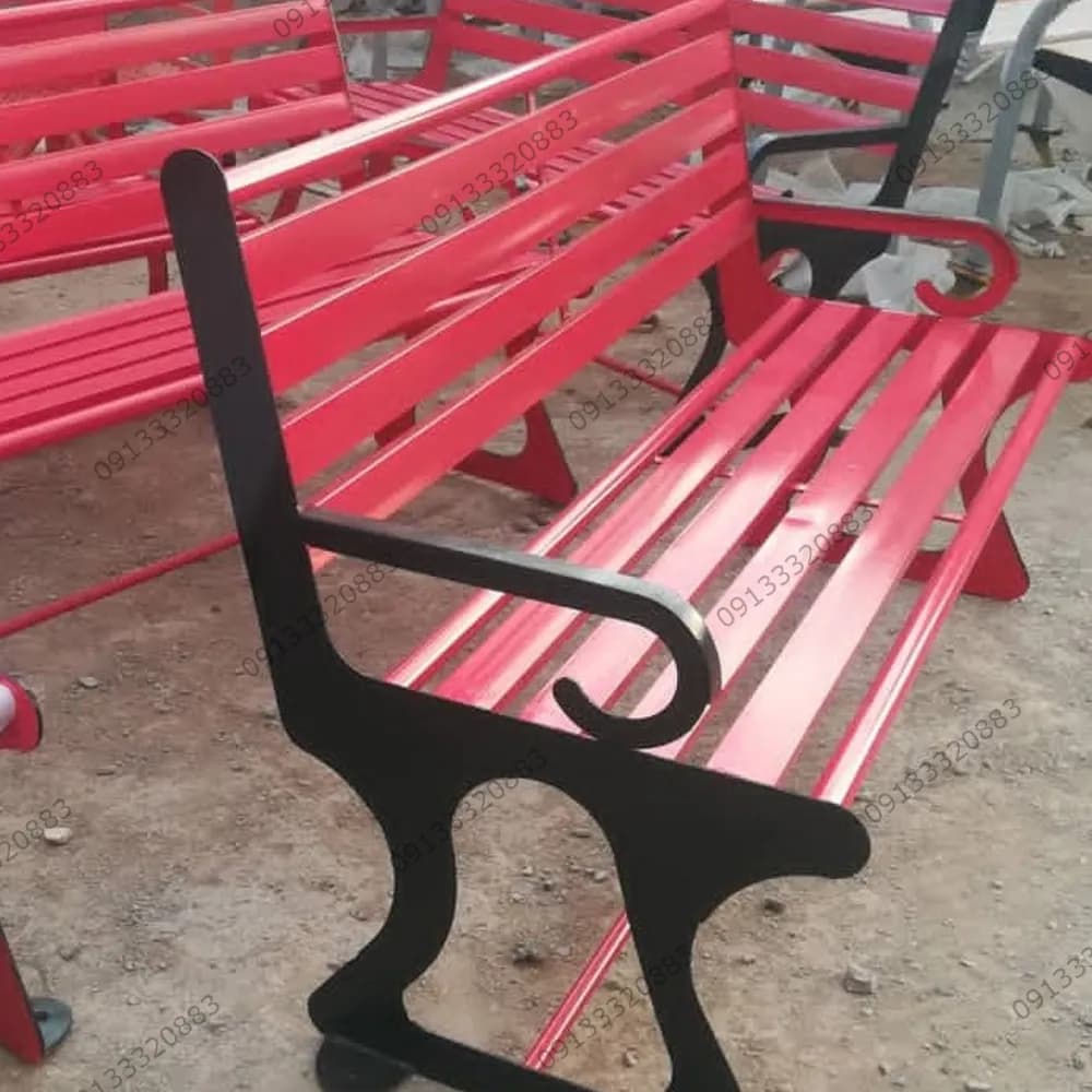 نیمکت پارکی کد N6 - گروه تولیدی ساختارک — تصویر ۲