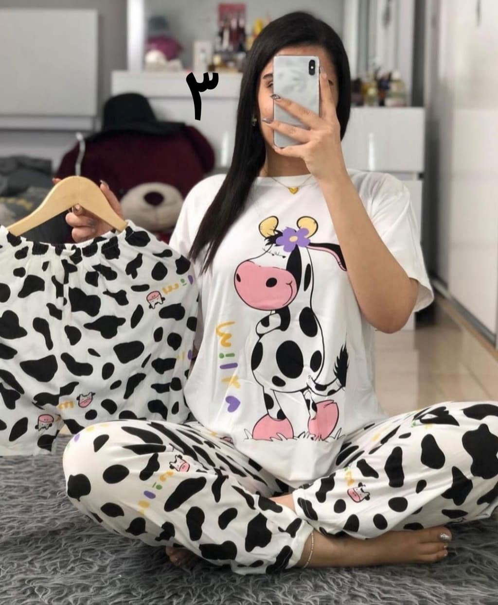 ست سه تیکه راحتی وارداتی زنانه