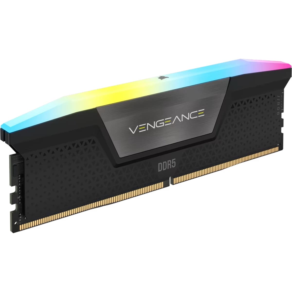 رم کامپیوتر کورسیر Corsair VENGEANCE RGB Black 48GB 24GBx2 5200MHz DDR5 CL38 — تصویر ۳