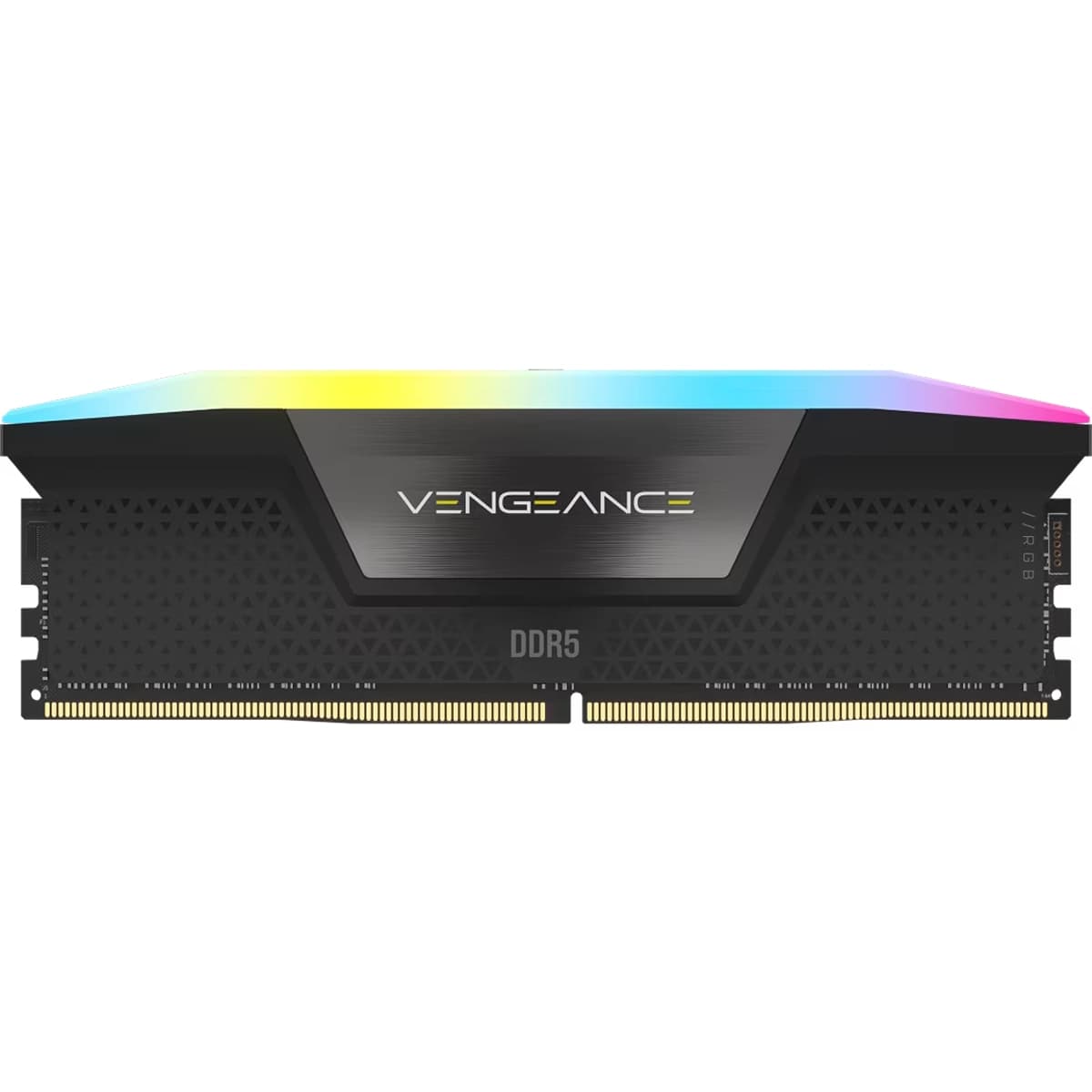 رم کامپیوتر کورسیر Corsair VENGEANCE RGB Black 48GB 24GBx2 5200MHz DDR5 CL38 — تصویر ۴