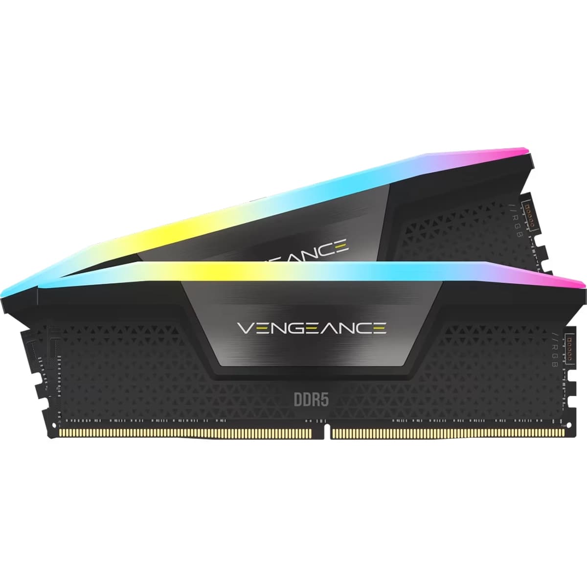 رم کامپیوتر کورسیر Corsair VENGEANCE RGB Black 32GB 16GBx2 5600MHz DDR5 CL40 — تصویر ۶