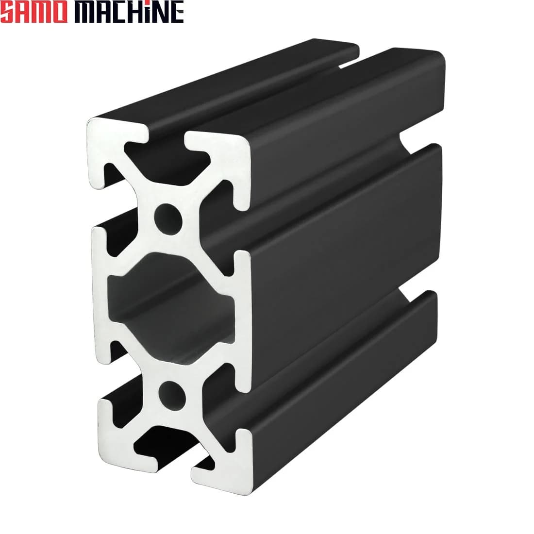 پروفیل آلومینیوم شیاردار 40×80 مشکی