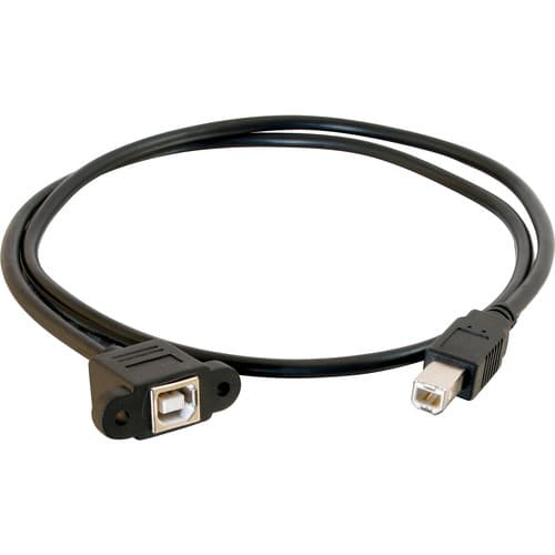کابل افزایش طول USB-B پنلی طول 50 سانتی متری