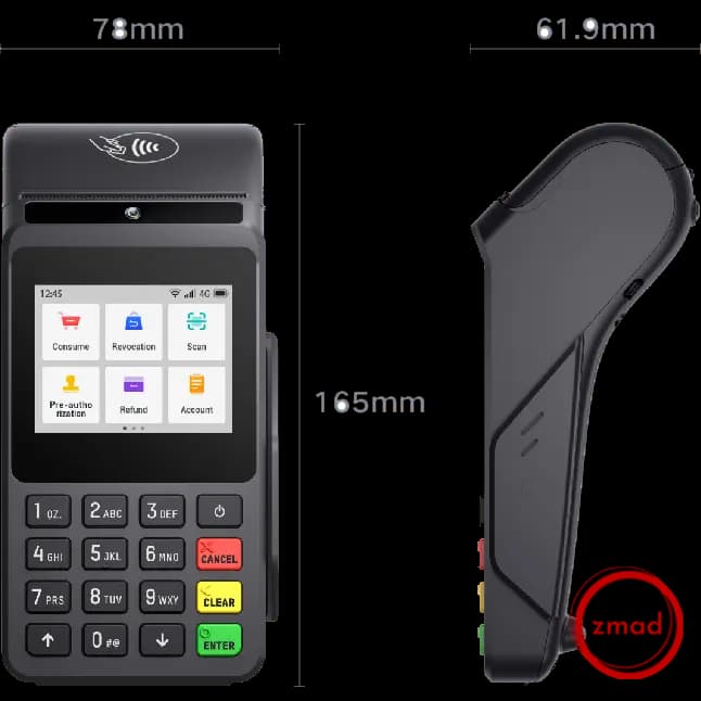 مشخصات قیمت و خرید کارتخوان M3P (اقساطی،پرداخت در محل-اینترنت 4G-2G) — تصویر ۳