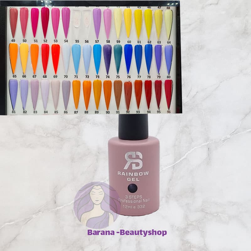لاک ژل رینبو Rainbow شماره 49 تا 96 حجم 12 میل
