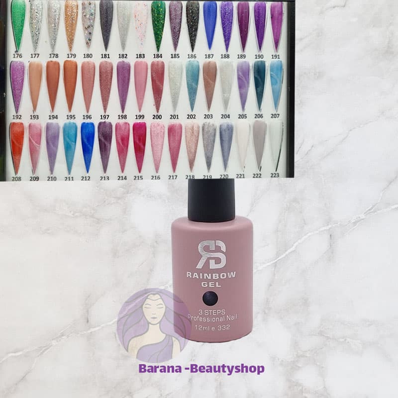 لاک ژل رینبو Rainbow شماره 176 تا 180 حجم 12 میل