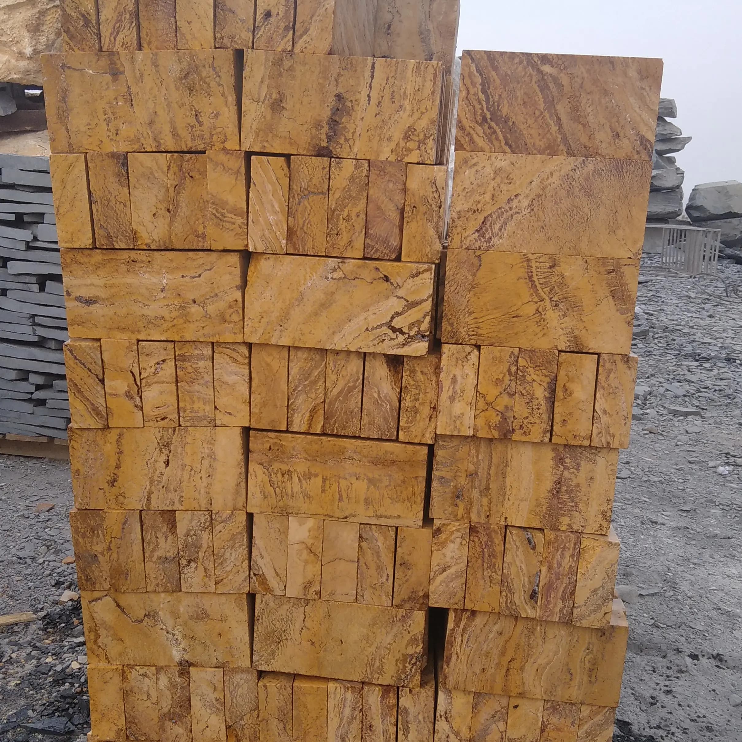 سنگ کوبیک۱۰در۲۰ لیمویی 6وجه برش