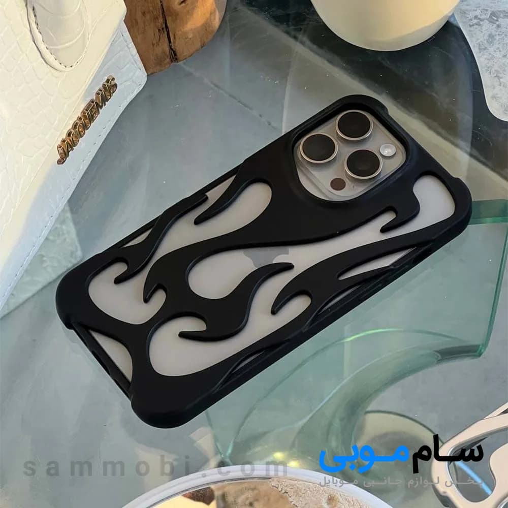 قاب آیفون 13 پرو مکس طرح آتش؛ (قیمت به روز 1405 ) — تصویر ۳